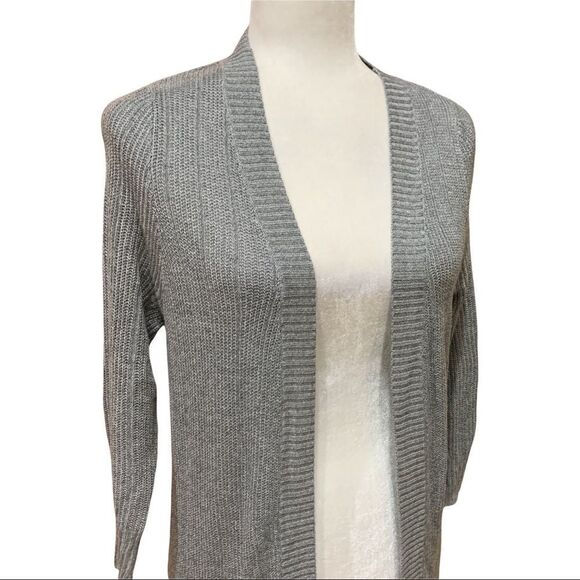 NWT Torrid longline cardigan sweater gray Sz 10 NEW - Picture 5 of 11